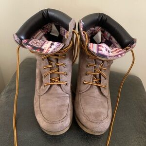 Rock & Candy Work-boot inspired wedge